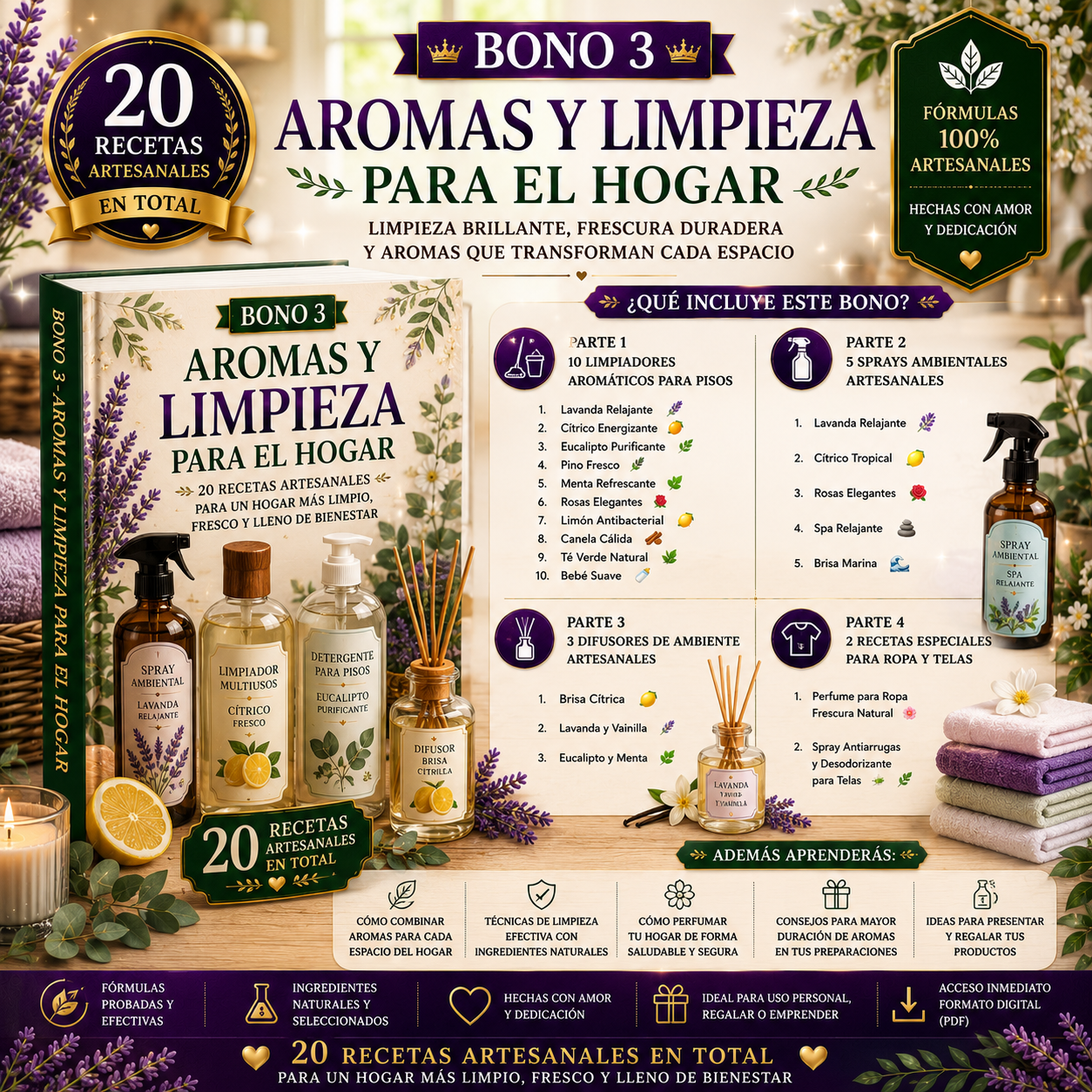Bono 3 - Aromas y Limpieza para el Hogar